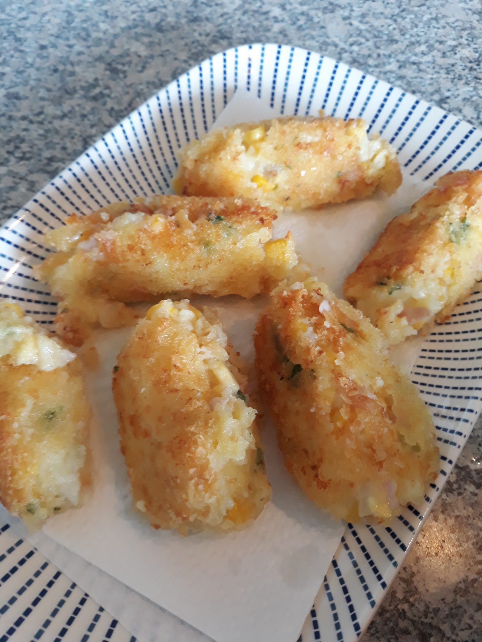 Sweetcorn and Ham Croquettes – By Hazel, Age 8