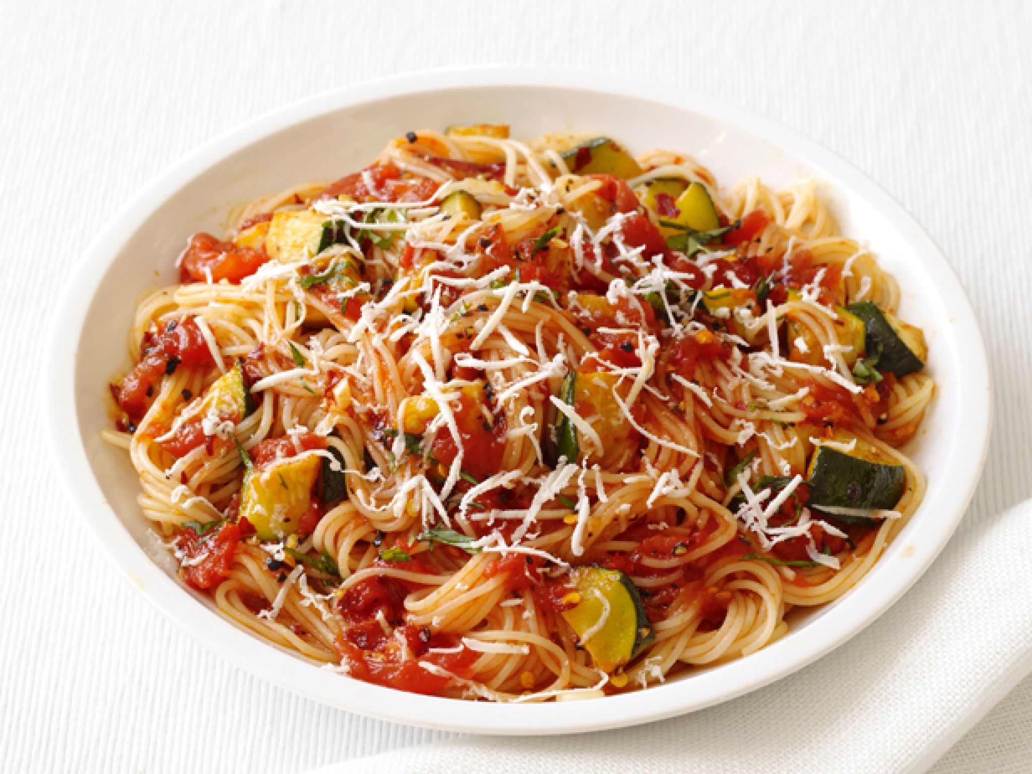 Zucchini and Tomato Linguine